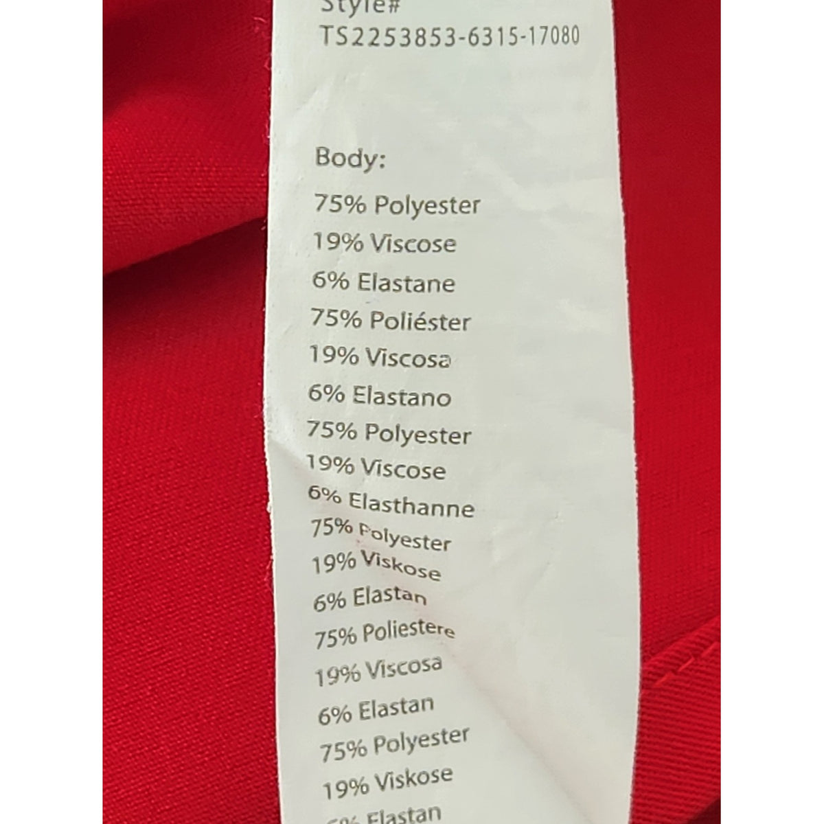 Fabletics Red V-Neck Short Sleeve Medical Scrub Top Size 2X