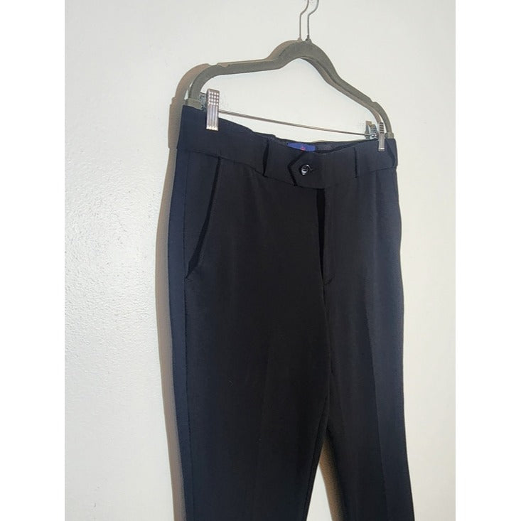 M&K Black Slim Fit Dress Pants Size 34 NWT