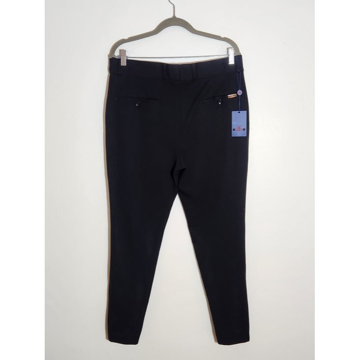 M&K Black Slim Fit Dress Pants Size 34 NWT