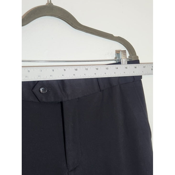 M&K Black Slim Fit Dress Pants Size 34 NWT