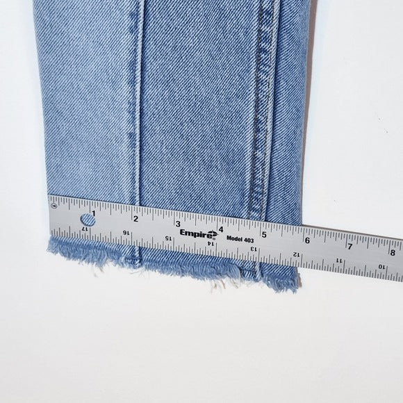 BDG Dad Slim Tapered Fit Two-Tone Jeans With Cut-Off Hem Size 29 x 32