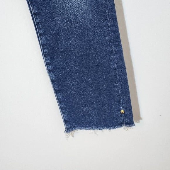 Frame Denim Women's Straight Leg Cut-Off Cropped Ankle Jeans Size 24