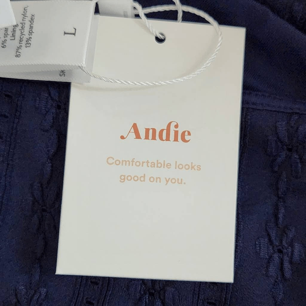 Andie Navy Swim Bottom NWT Large Navy Andie Swim Bikini Bottom Navy Swimwear