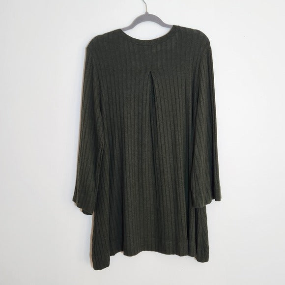 Nally & Millie Olive Green Sweater Tunic Size XL NWT