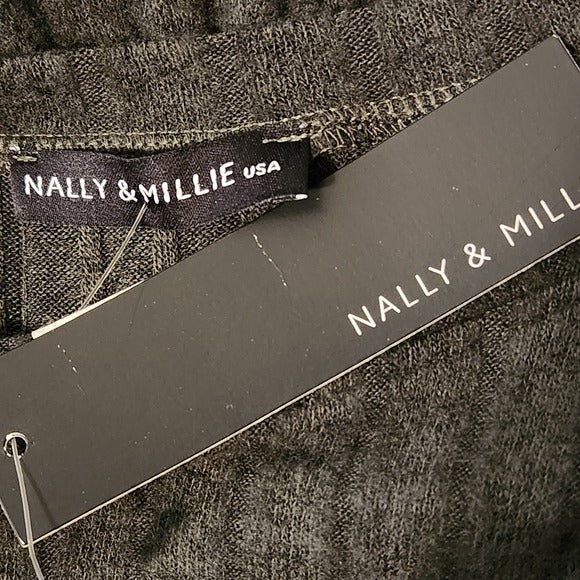Nally & Millie Olive Green Sweater Tunic Size XL NWT