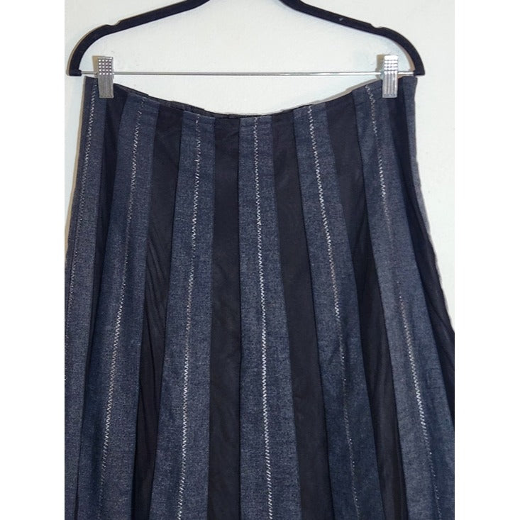 Old Navy Charcoal Gray A-Line Knee Length Skirt Size 6 Vintage