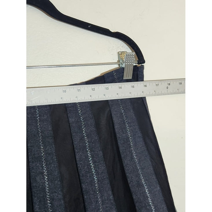 Old Navy Charcoal Gray A-Line Knee Length Skirt Size 6 Vintage