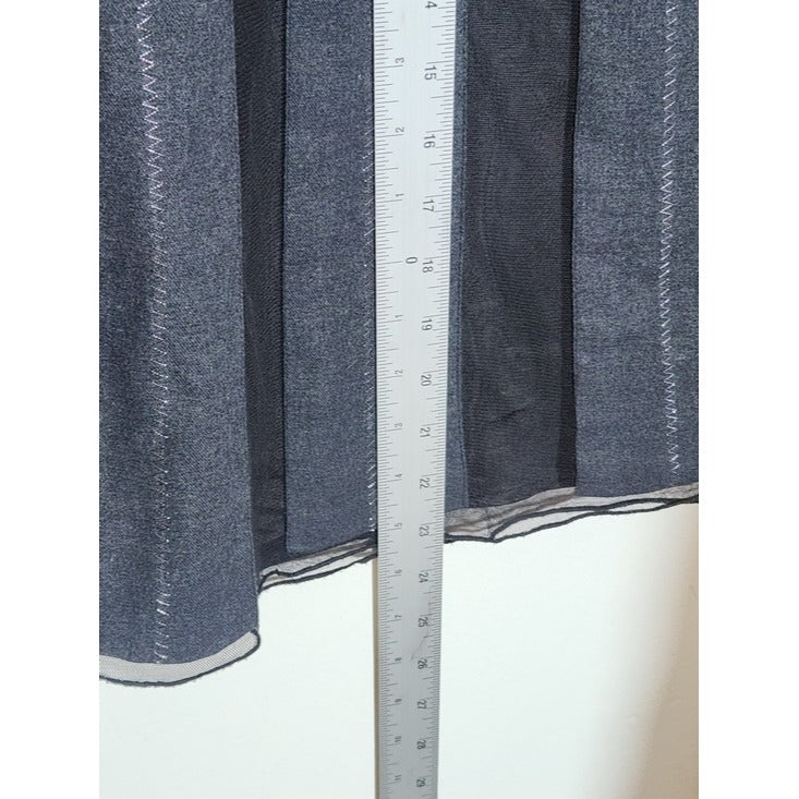 Old Navy Charcoal Gray A-Line Knee Length Skirt Size 6 Vintage