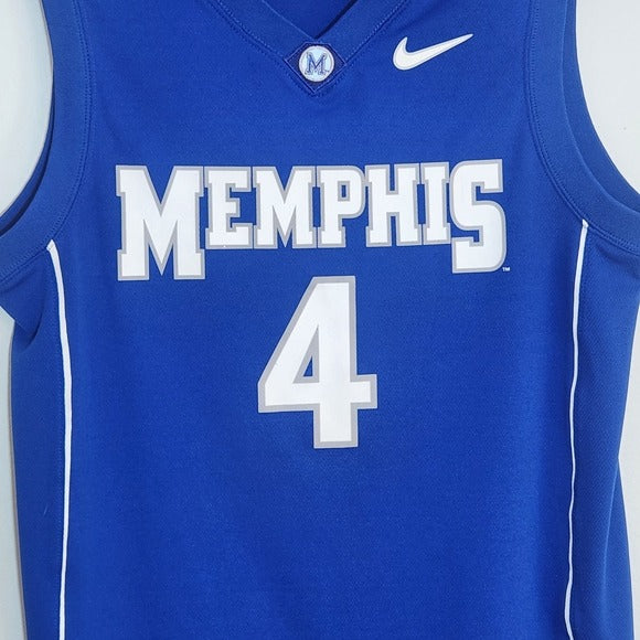 Nike University of Memphis Tigers Blue #4 Jersey Size Small