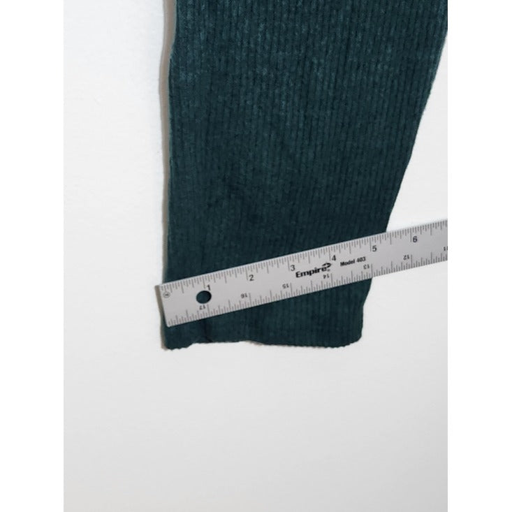 Fashion Nova Hunter Green Ribbed Knit Jumpsuit Size XL NWT