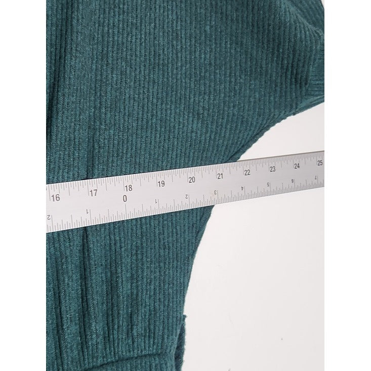 Fashion Nova Hunter Green Ribbed Knit Jumpsuit Size XL NWT