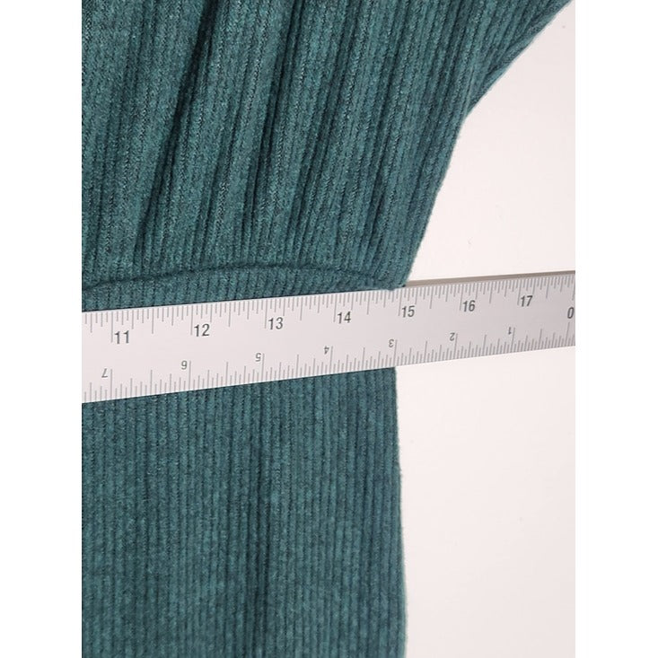 Fashion Nova Hunter Green Ribbed Knit Jumpsuit Size XL NWT