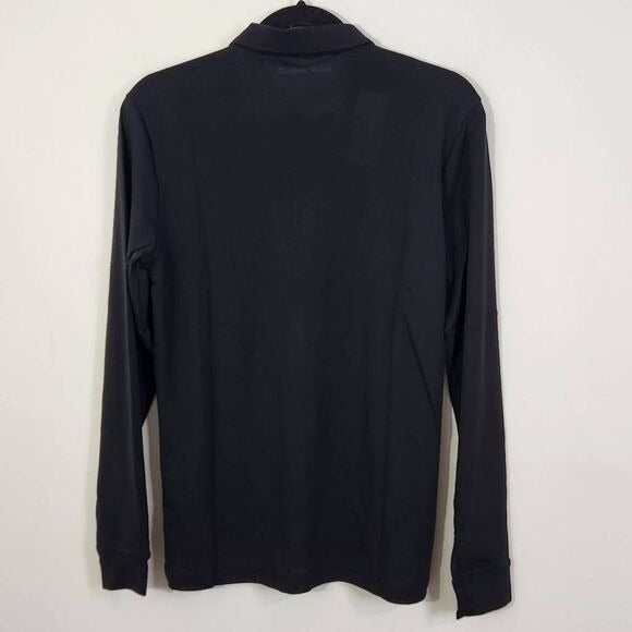 Outdoor Voices Black Long Sleeve Polo Size XXS Men's Black Polo New