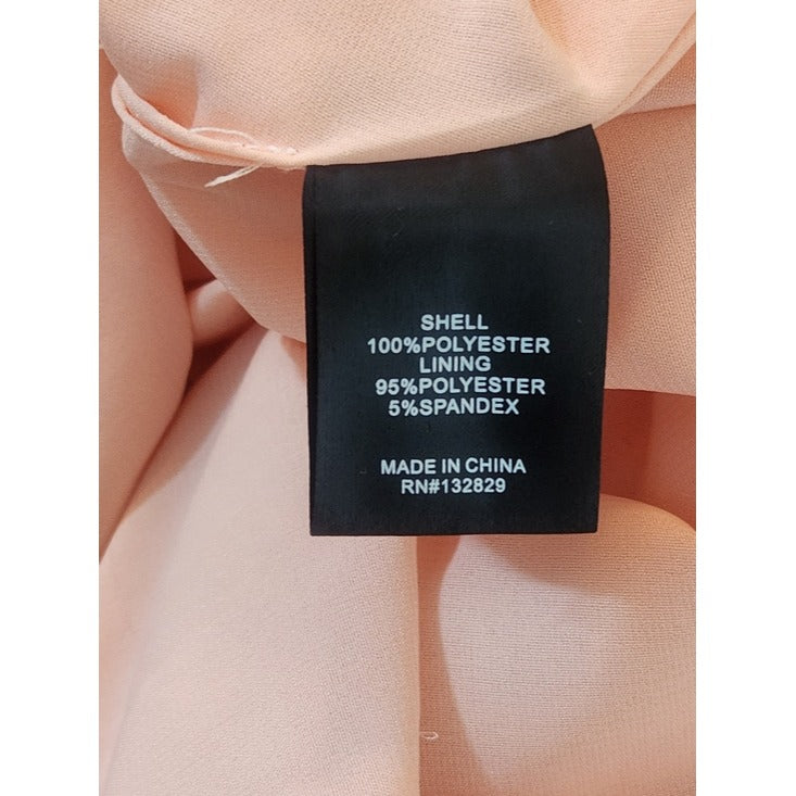 NBD Iridescent Peach Sequin Slip Dress Size Small NBD Tessellate Electric Peach