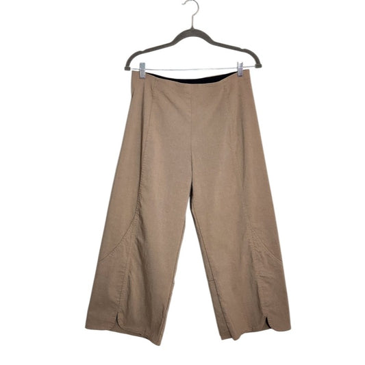 Equestrian Vintage Khaki Cropped Wide Leg Pants Size Medium