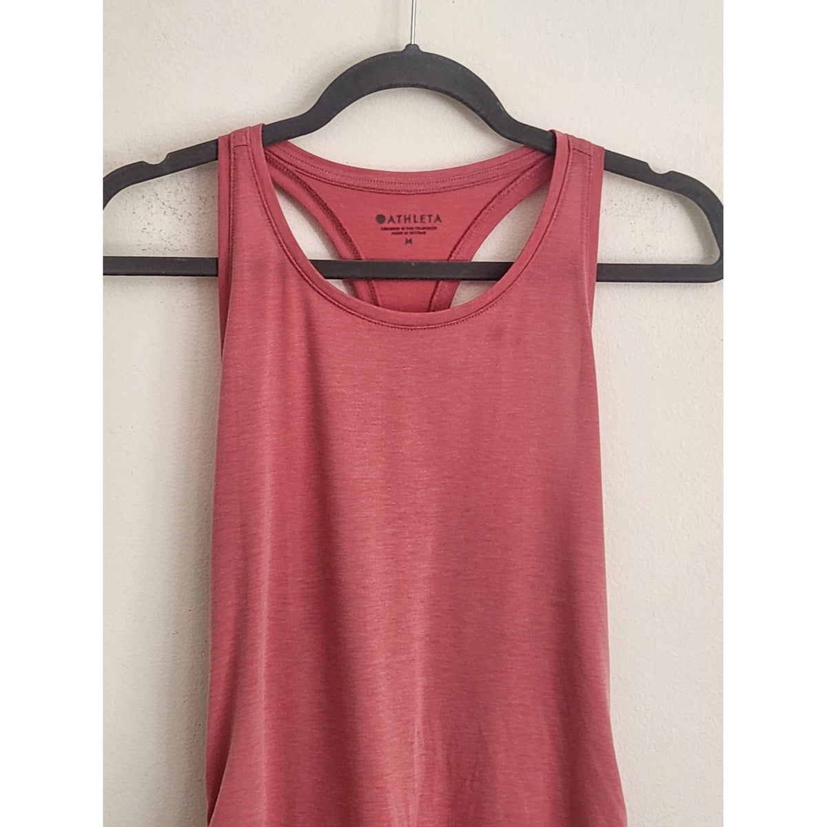 Athleta Pink Racerback Tank Top with Side Ties Size Medium