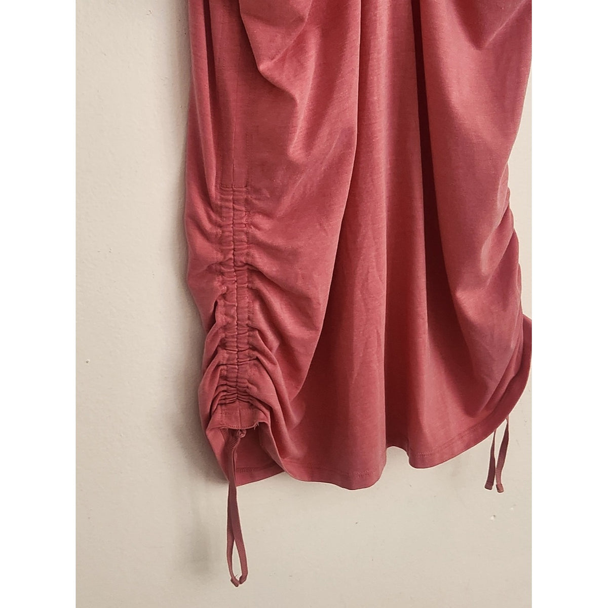 Athleta Pink Racerback Tank Top with Side Ties Size Medium