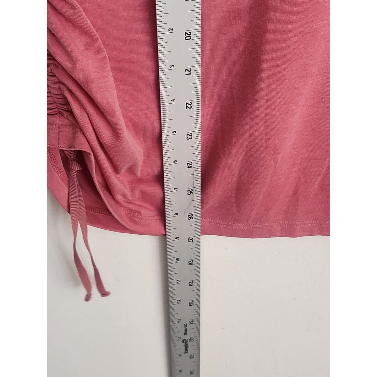 Athleta Pink Racerback Tank Top with Side Ties Size Medium