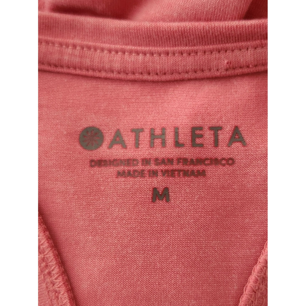 Athleta Pink Racerback Tank Top with Side Ties Size Medium