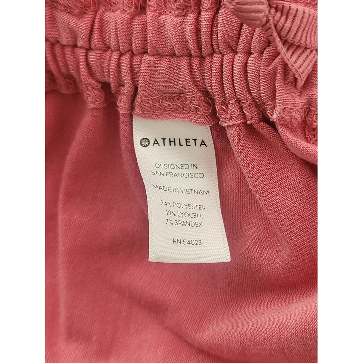 Athleta Pink Racerback Tank Top with Side Ties Size Medium