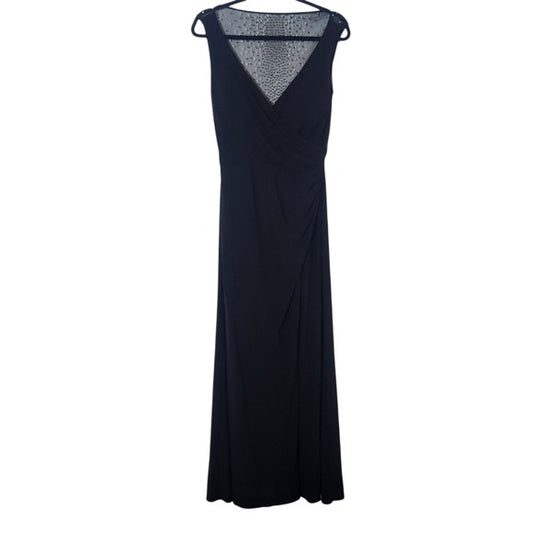 Patra Black Sleeveless Formal Dress Size 6 Black Long Cocktail Dress