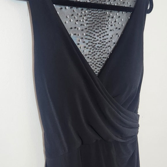 Patra Black Sleeveless Formal Dress Size 6 Black Long Cocktail Dress