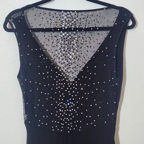 Patra Black Sleeveless Formal Dress Size 6 Black Long Cocktail Dress