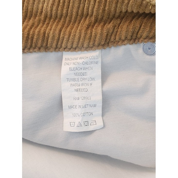 Indigo Rein Raw Edge Brown Corduroy Mini Skirt Size 18