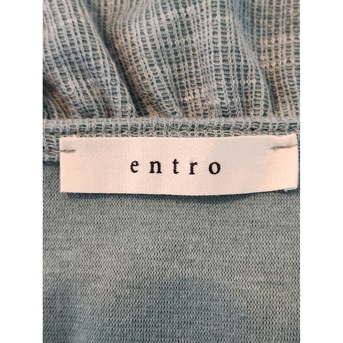 Entro Green Oversized Babydoll Tunic Top 3/4 Sleeves Size Medium