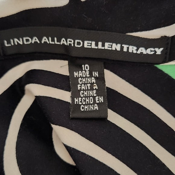 Linda Allard Ellen Tracy Abstract Print Button-Up Women's Shacket Size 10