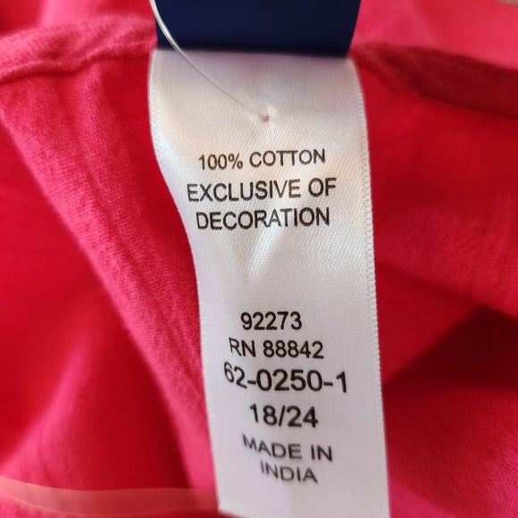 Swimsuits For All Hot Pink Tassel Fringe Cover-Up Size 18 NWOT