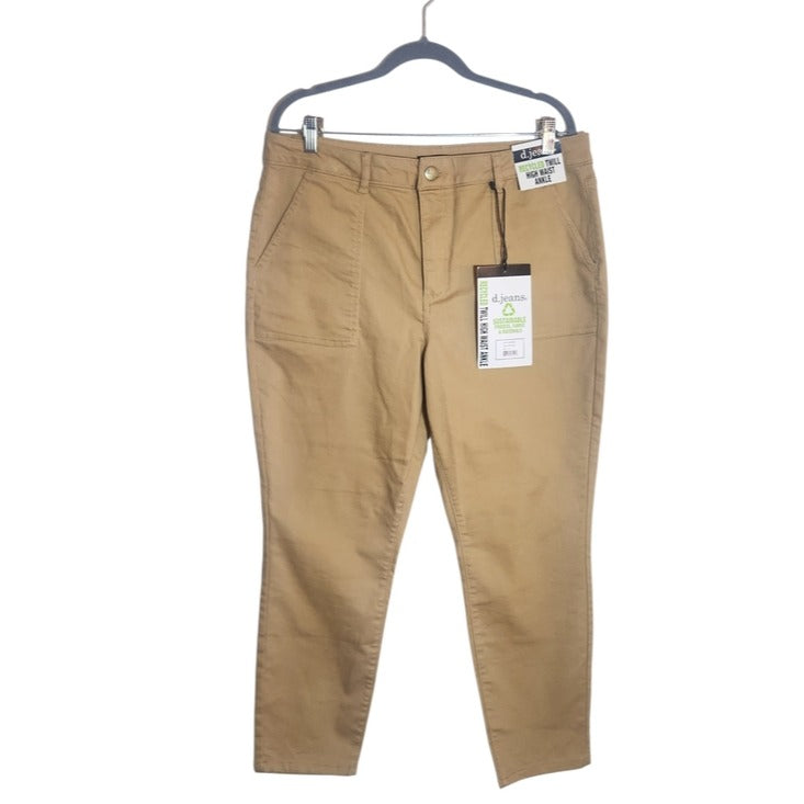 D. Jeans Khaki Twill Ankle Pants Size 16 NWT