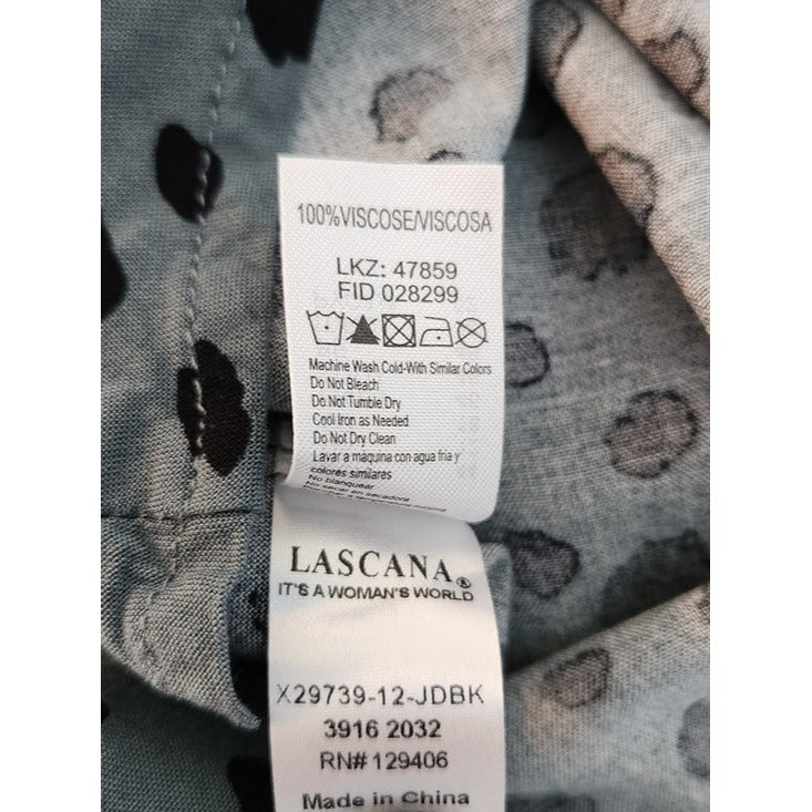 Lascana Green and Black Dot Print Midi Shirt Dress Size 12