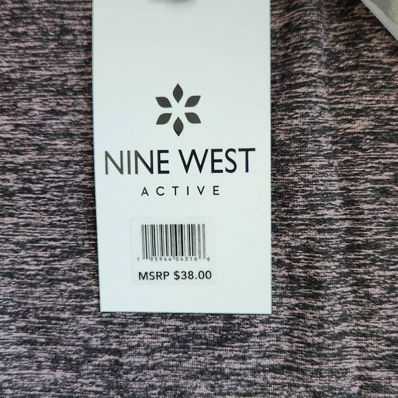 Nine West Active Pink and Black Athletic Top Size Small Workout Top New