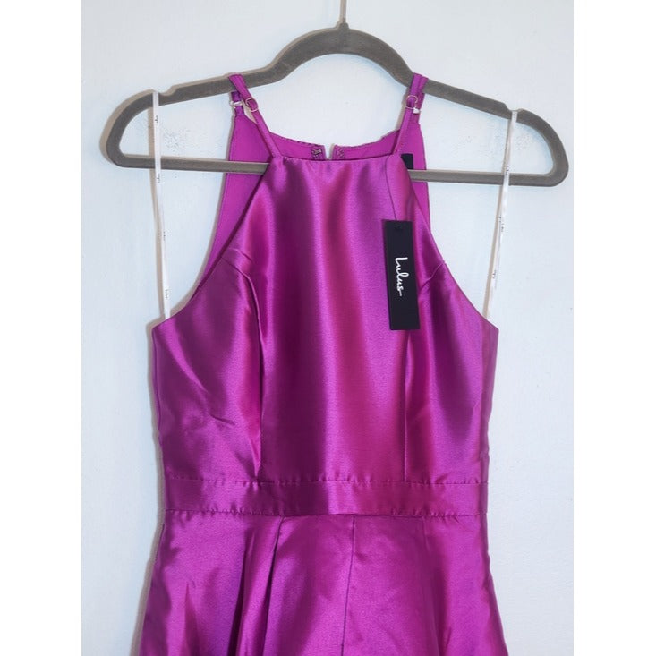 Lulus Magenta High Low Formal Dress Size XS NWT Wedding Guest Dress