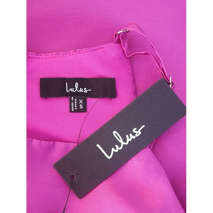 Lulus Magenta High Low Formal Dress Size XS NWT Wedding Guest Dress