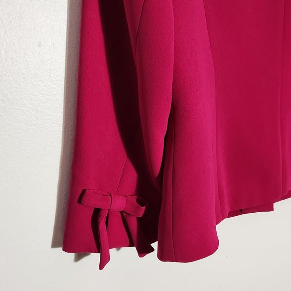 Chapter One Womens Berry Pink Blazer Size 8