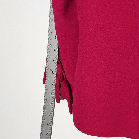 Chapter One Womens Berry Pink Blazer Size 8