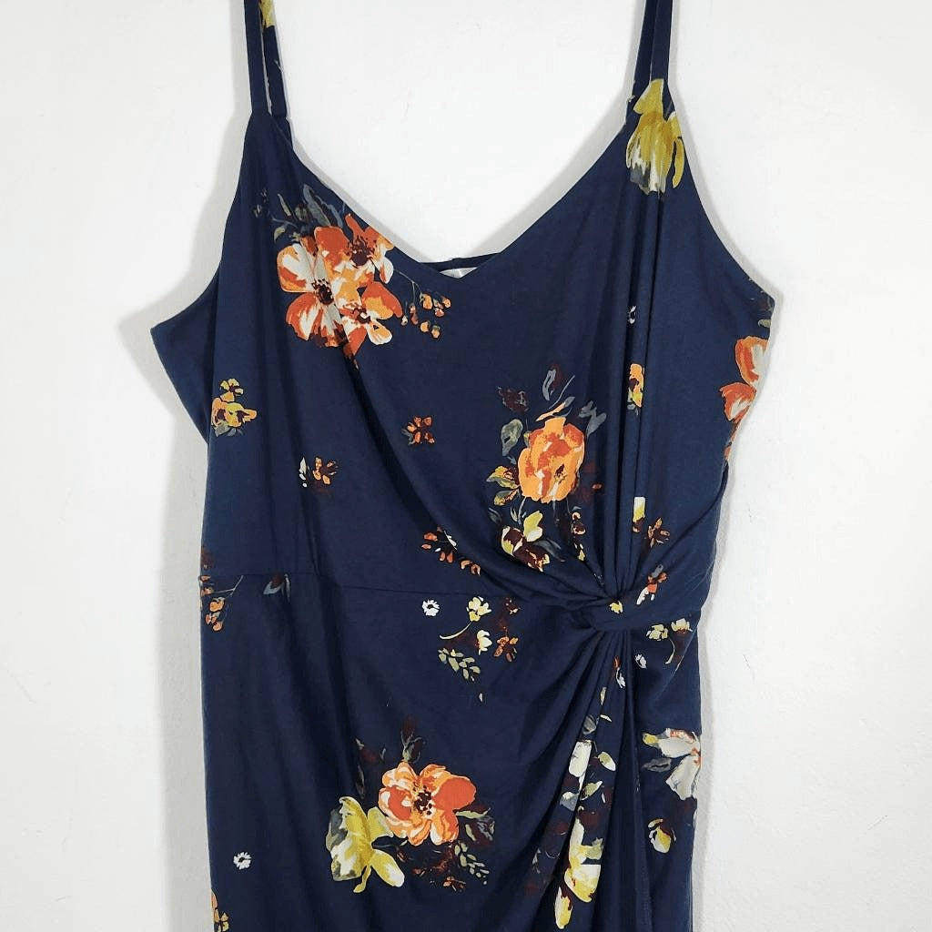 Nine Britton Navy Floral Sheath Dress NWT Size 2X Wedding Guest Dress
