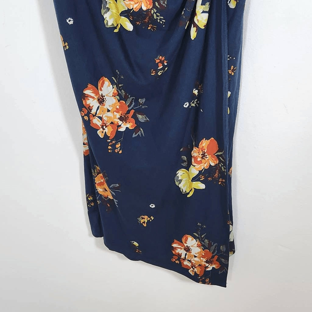 Nine Britton Navy Floral Sheath Dress NWT Size 2X Wedding Guest Dress