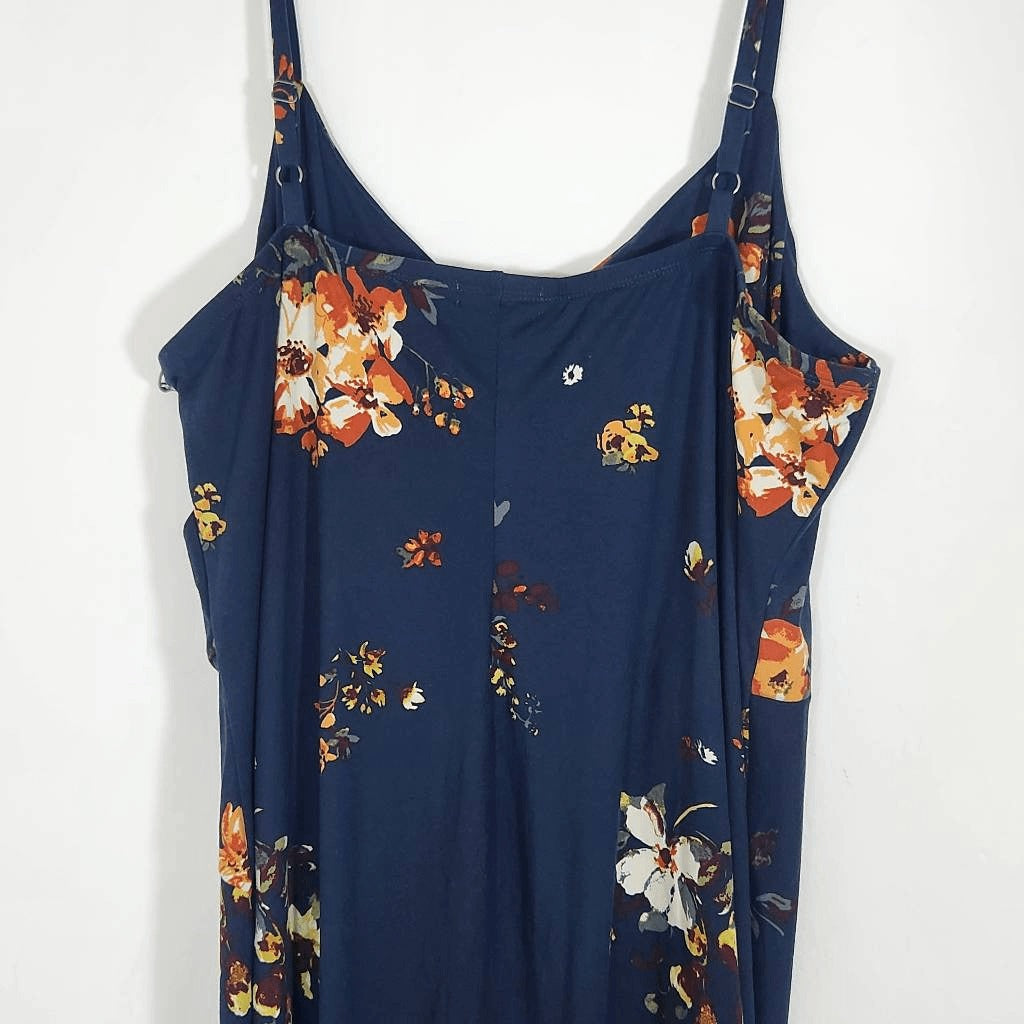 Nine Britton Navy Floral Sheath Dress NWT Size 2X Wedding Guest Dress