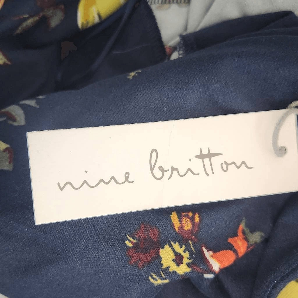 Nine Britton Navy Floral Sheath Dress NWT Size 2X Wedding Guest Dress
