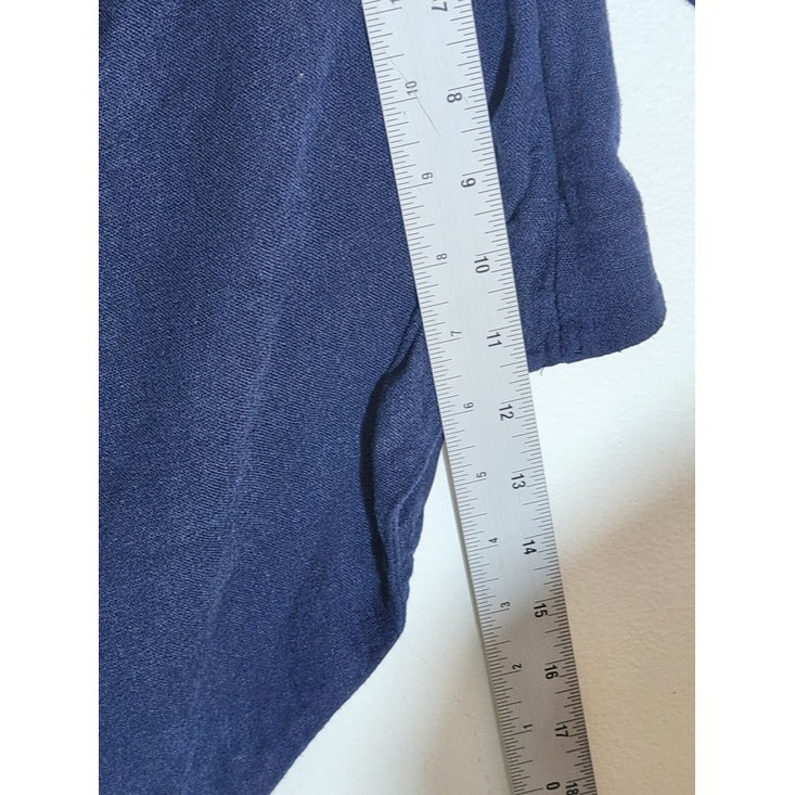 Abercrombie & Fitch Navy Blue One Shoulder Top Asymmetrical Hem Size XS