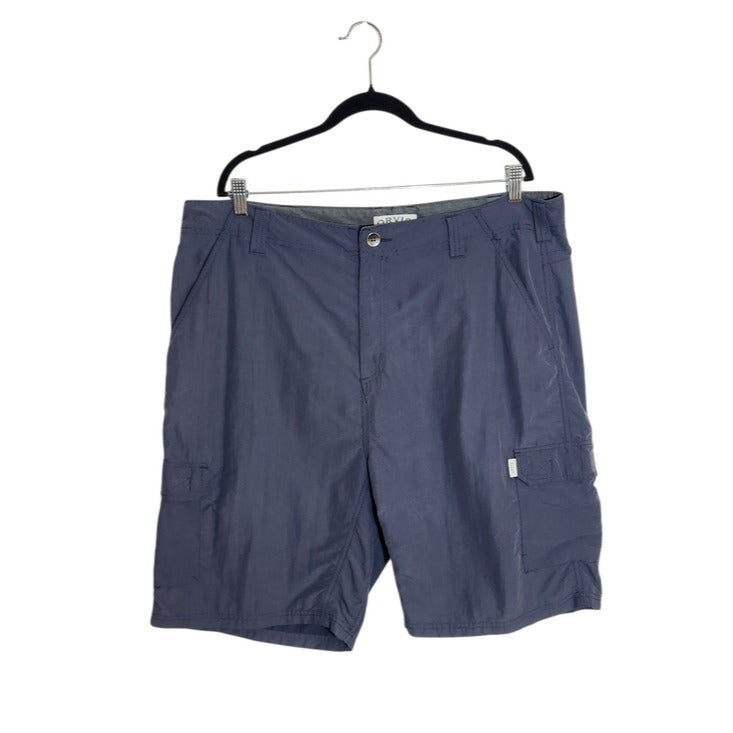 Orvis Mens Slate Blue Lightweight Cargo Shorts Size 40