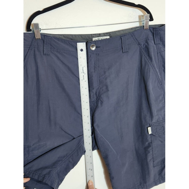 Orvis Mens Slate Blue Lightweight Cargo Shorts Size 40