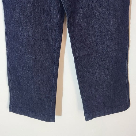 L.L. Bean Dark Wash Classic Fit Jeans Size 4 Petite NWT