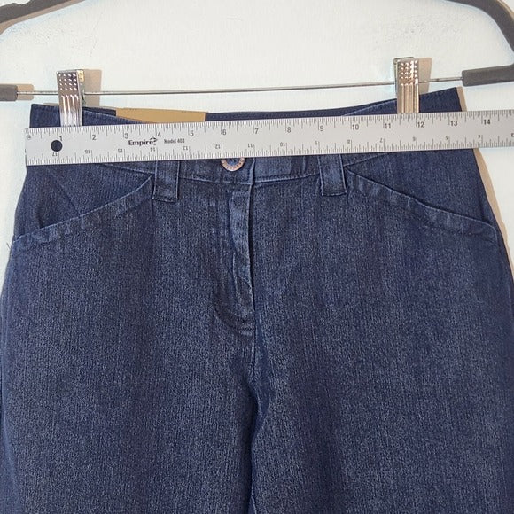 L.L. Bean Dark Wash Classic Fit Jeans Size 4 Petite NWT