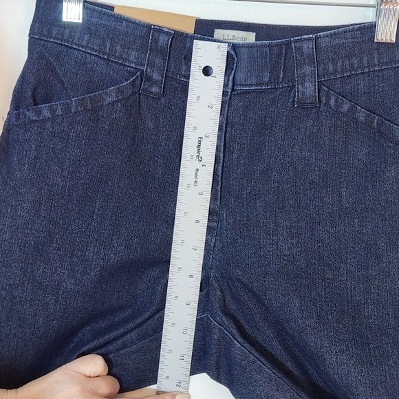 L.L. Bean Dark Wash Classic Fit Jeans Size 4 Petite NWT