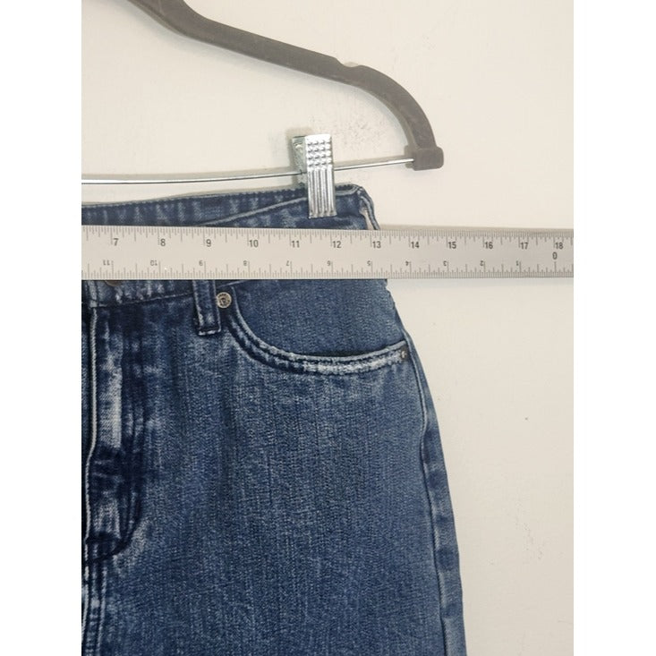 Free People Distressed Denim Mini Skirt Size 0