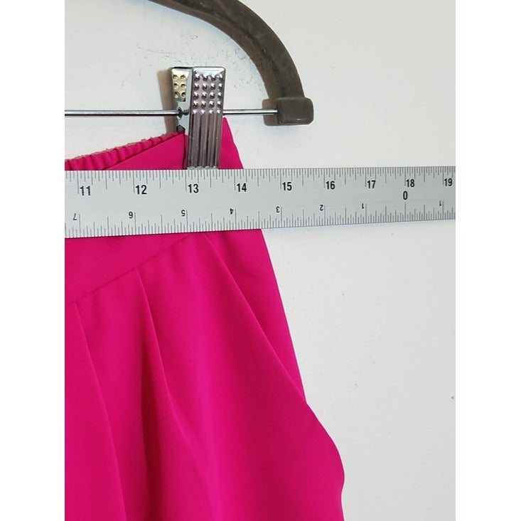 Haute Monde Neon Pink Wide Leg Trouser Pants Size Medium NWT